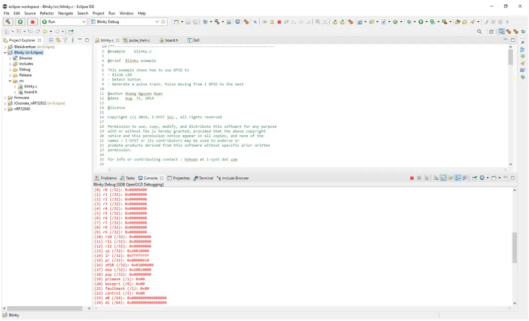 I SYST Debugging and Flashing Firmware with Eclipse IDE - Debug Configuration