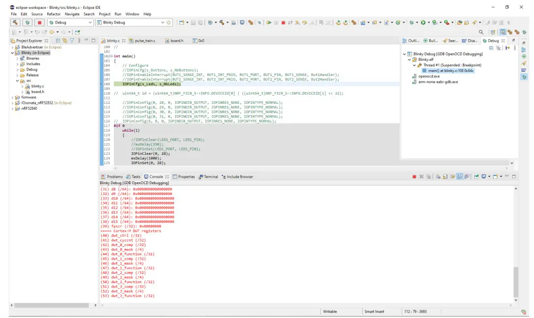 I SYST Debugging and Flashing Firmware with Eclipse IDE - Debug