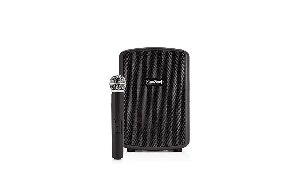 Subzero Szpa-p6 Portable Pa With Digital Media Player And Wireless Mic User Manual