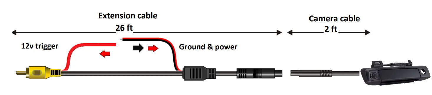 iBEAM TE FDRH Tailgate Handle Back Up Camera -fig1
