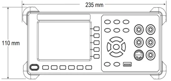 VOLTCRAFT VC 7060BT Digital Multimeters - Dimensions