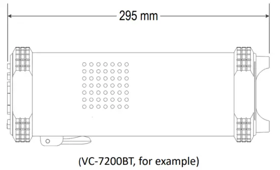 VOLTCRAFT VC 7060BT Digital Multimeters - Dimensions1