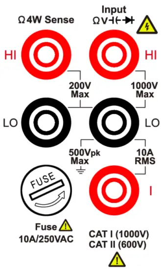 VOLTCRAFT VC 7060BT Digital Multimeters - Measurement Limits