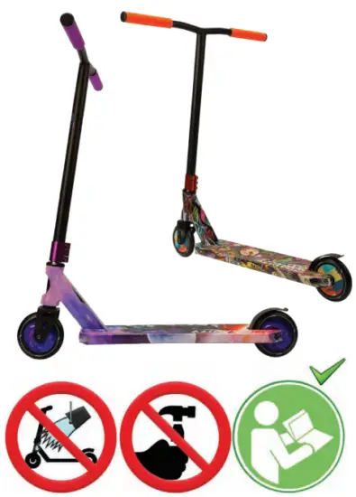 HURTLE HURTUN15 Lightweight Street Stunt Scooter - scooter