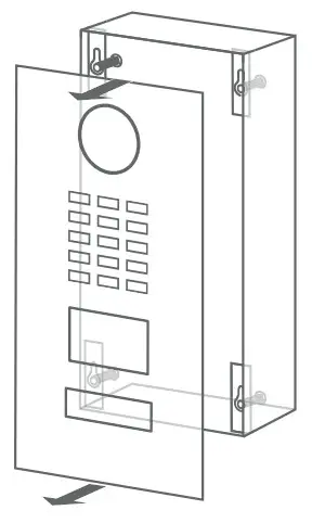 DoorBird D21x Series IP Video Door Station - FRONT PLATE 3