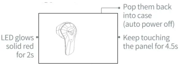 KINGSTAR G003 Truly Wireless Earbuds - Power-off