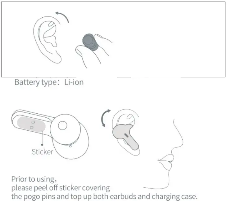 KINGSTAR G003 Truly Wireless Earbuds - Prior to using