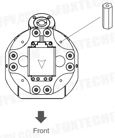 FOXTECH Seeker 40 TIR Dual-Sensor AI Tracking Camera - screw 1