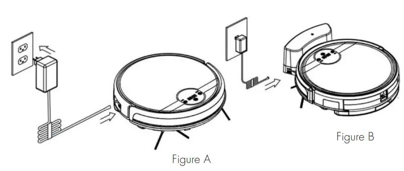 Cleanmate S 930 Robotic Vacuum Cleaner User Manual - Fig A,B