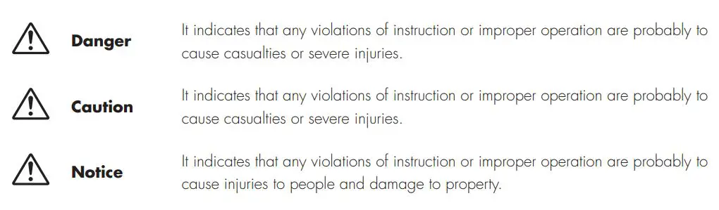 Cleanmate S 930 Robotic Vacuum Cleaner User Manual - Warning Sign