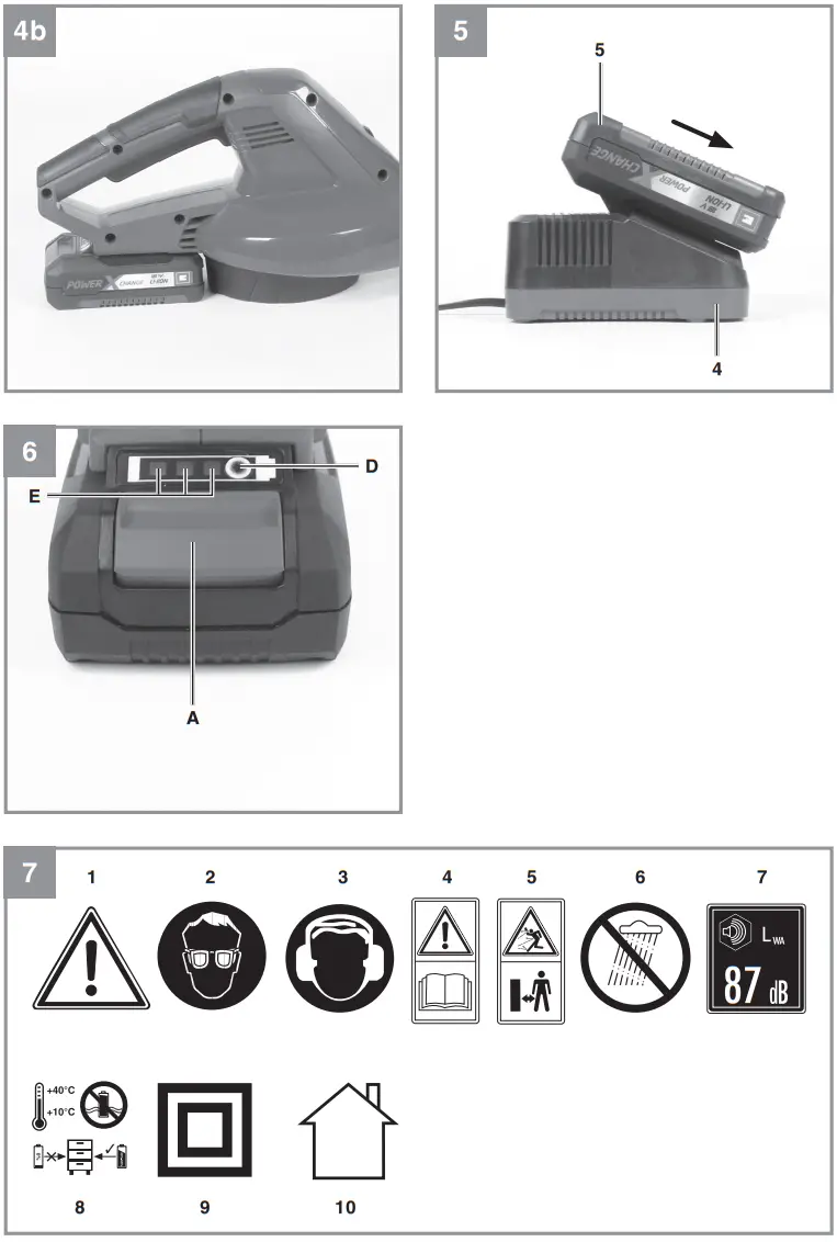 Einhell GC-CL 18 Li E Cordless Leaf Blower - Fig 1