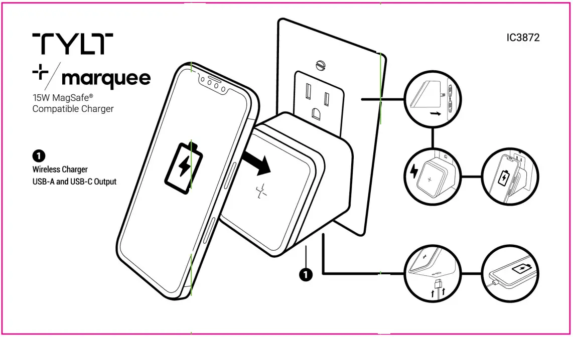 TYLT Marquee 15W MagSafe Compatible Charger - fig