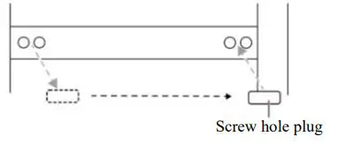 HOOVER City Combi E. User Manual - Remove the center hinge screw hole