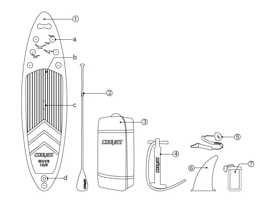 COOYES COSU001 Stand UP Paddle Board 1
