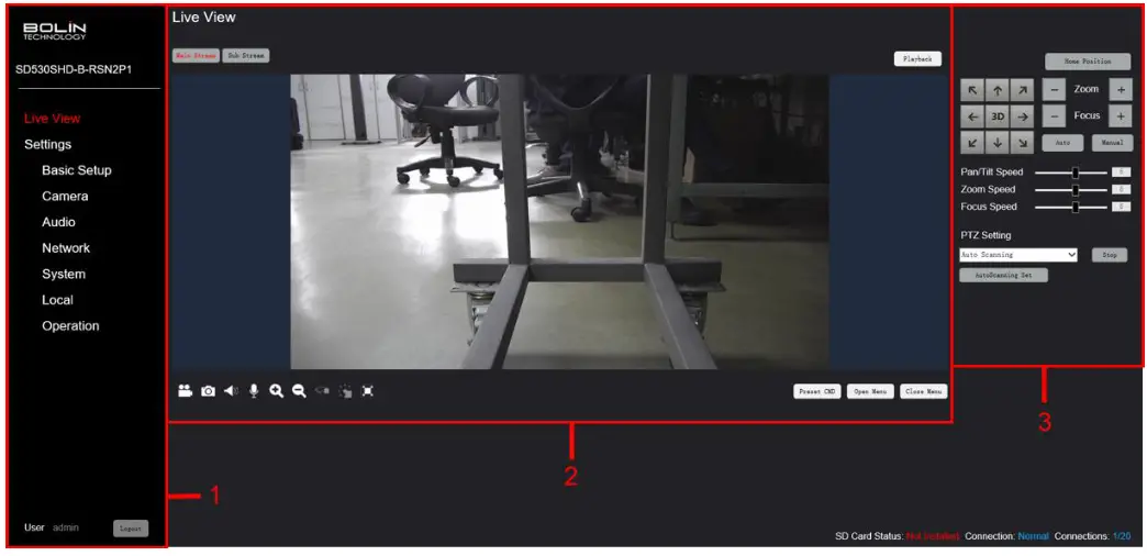 BOLiN TECHNOLOGY EX1000 Series Dual Output SDI IP FHD PTZ Camera - fig10