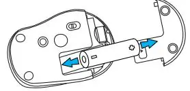 natec Osprey 1600 DPI Wireless Mouse User Manual - INSERTING REMOVING BATTERY