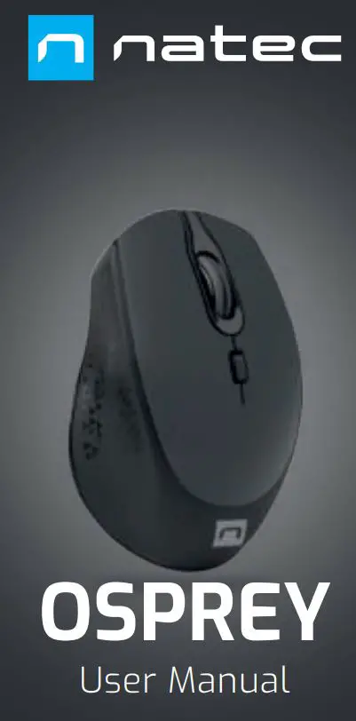 natec Osprey 1600 DPI Wireless Mouse User Manual