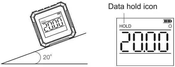 UNI-T LM320A Digital Angle Meter - DATA HOLED