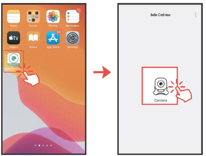 BeBe CarEview J5045 WiFi Baby Car Monitor - Device