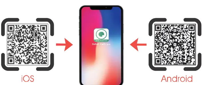 BeBe CarEview J5045 WiFi Baby Car Monitor - qr code