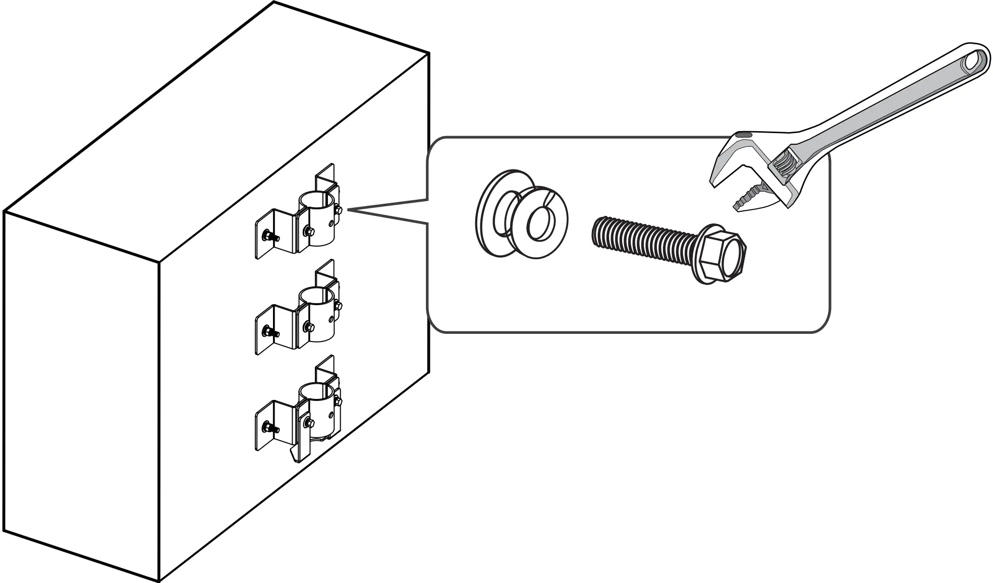 Using The Parapet Mount Bracket
