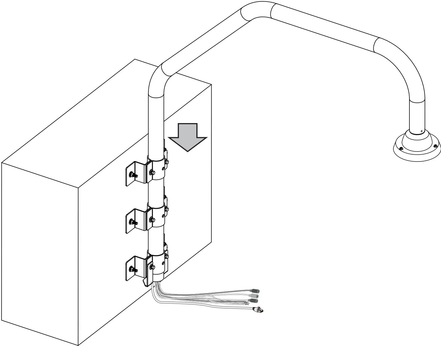 Using The Parapet Mount Bracket