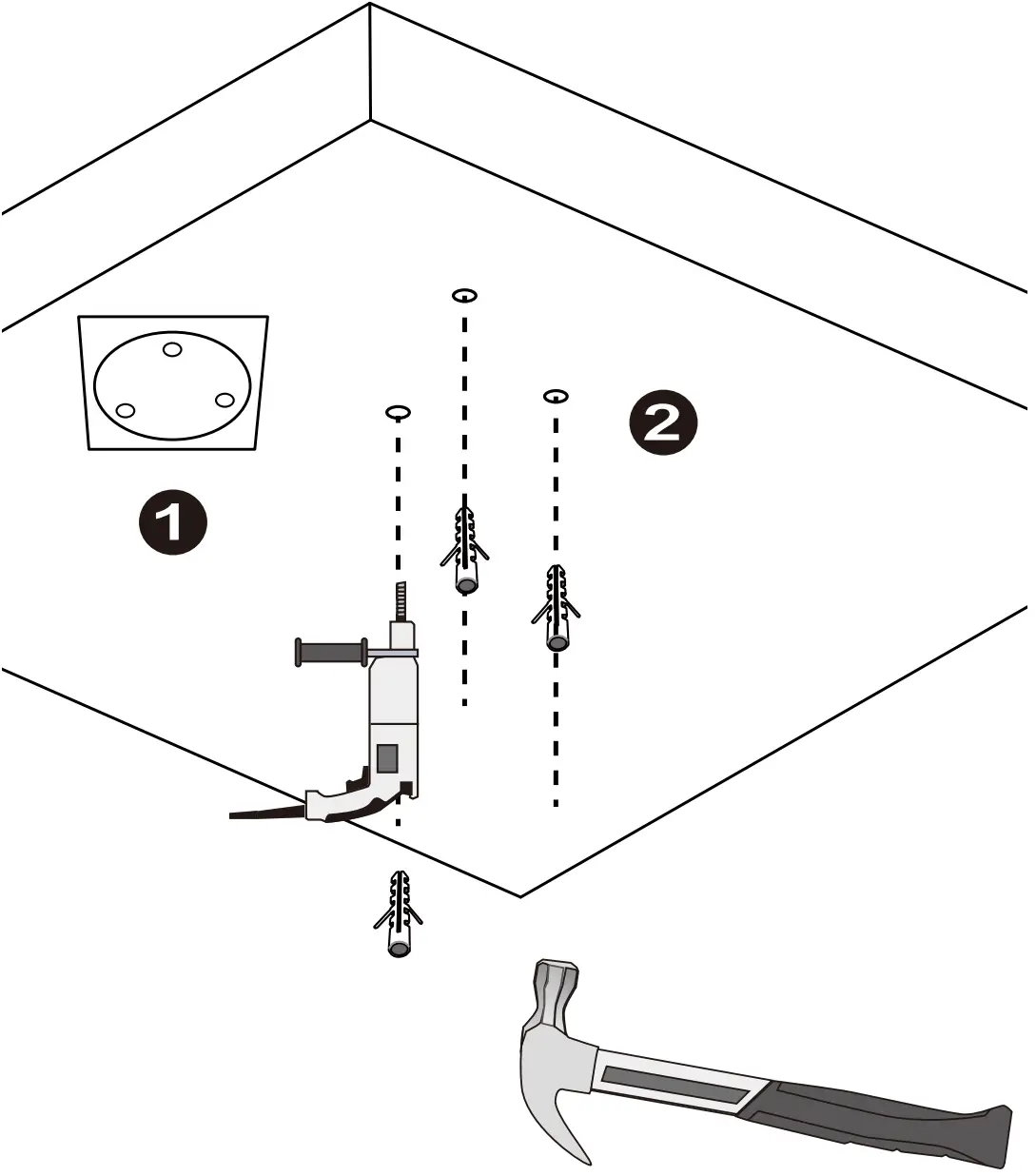 Installing the Pendant Head and Pendant Pipe