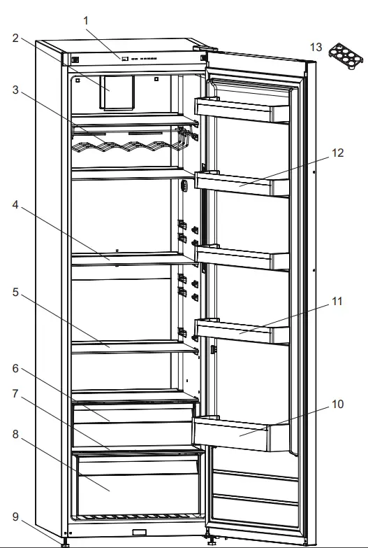 Cylinda K3285HE Refrigerator - fig 23