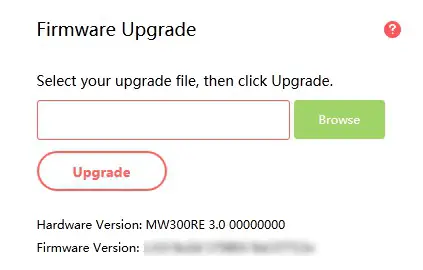 MERCUSYS 300Mbps Wi-FI Range Extender -Firmware Upgrad