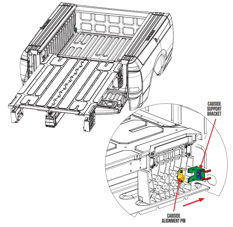 DECKED DR9 Dodge Ram 1500 AND 2500 RamBox Truck Bed Storage System - cabside