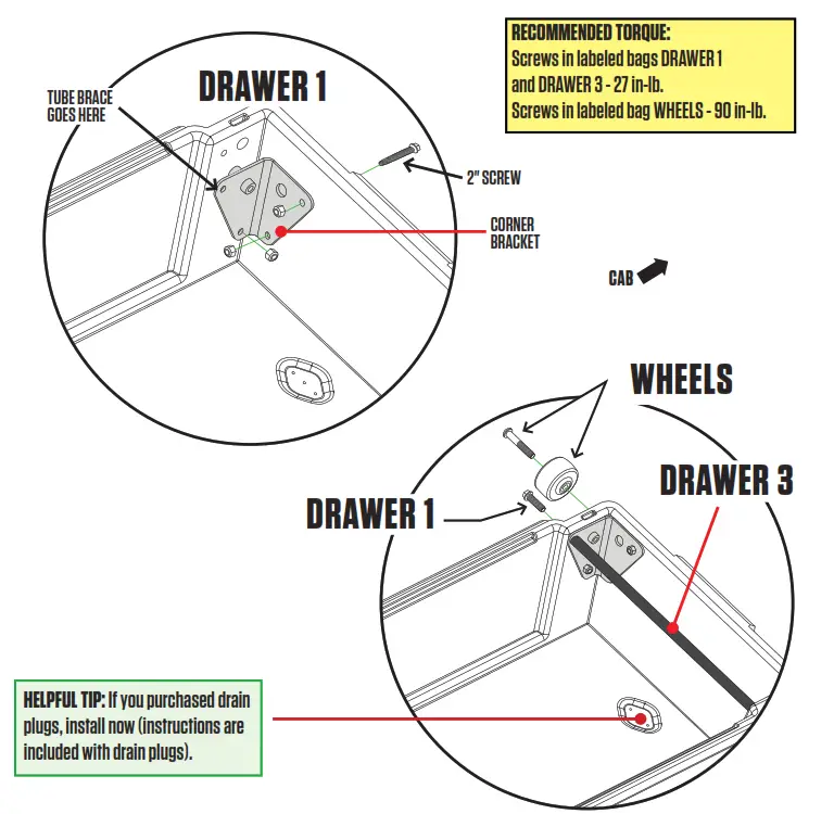 DECKED DR9 Dodge Ram 1500 AND 2500 RamBox Truck Bed Storage System - upper cabside