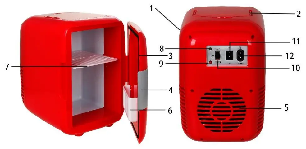 emerio RE 126631 1 Mini Thermoelectric Cooler and Warmer - DESCRIPTION