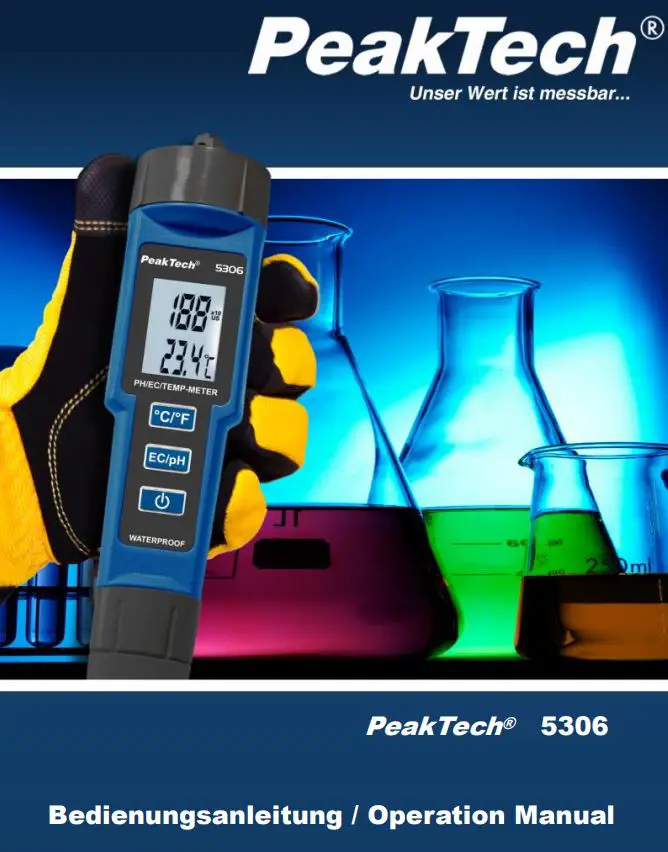 PeakTech 5306 Temp Meter User Manual