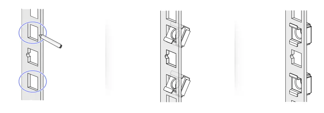 Mounting the device in a rack