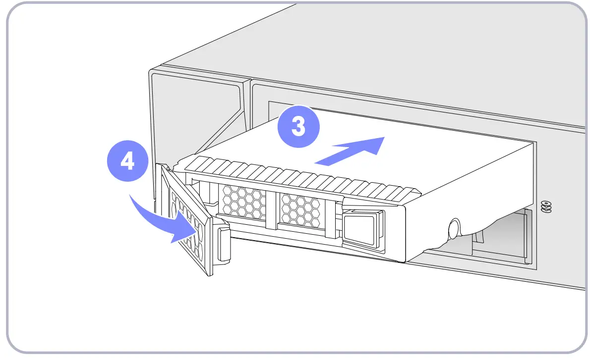 6W105 SecPath F1000-AI-X0 Firewall Series Installing drives