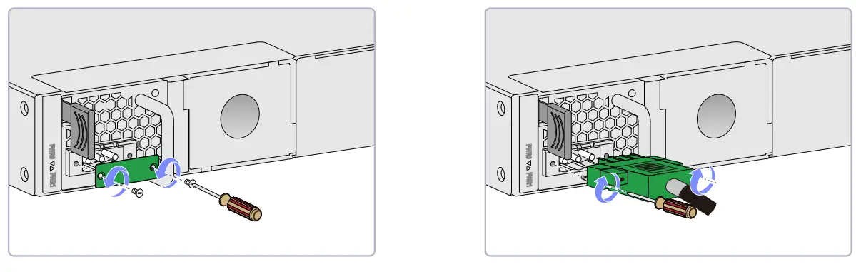 Connecting power cords