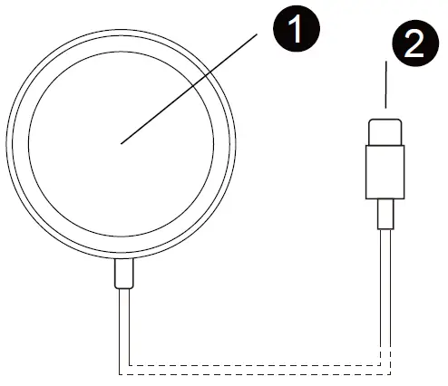 Chargers 15W LED Qi Magsafe Charger-1
