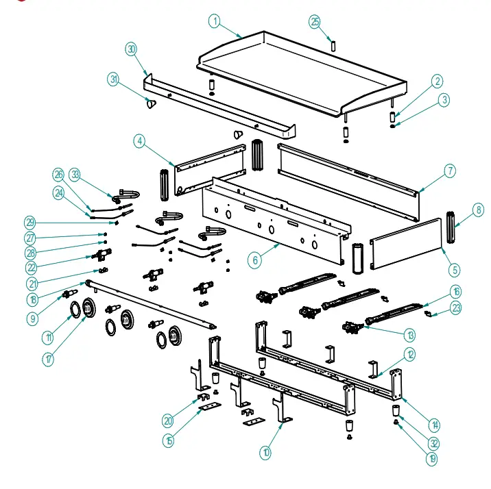 PARRY PGF600G Propane Gas Griddle - FIG7