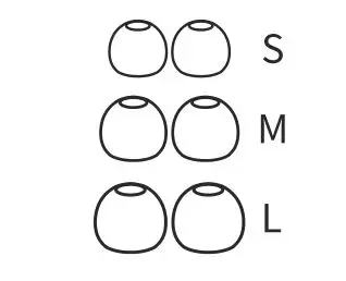 EDIFIER TWS5 Truly Wireless Stereo Earbuds-Earmufs x 3 pairs