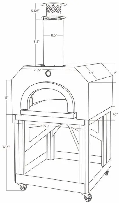 CHICAGO BRICK OVEN CBO O MBL 750 Mobile Pizza Oven - overview