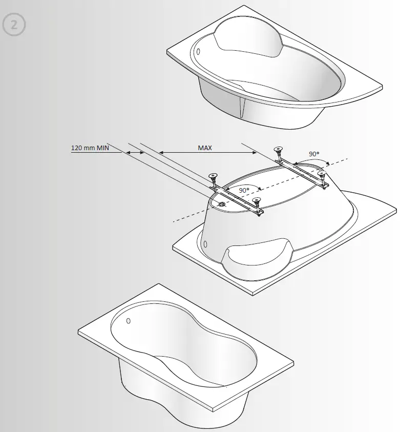 cersanit-Joanna-160x95-L-WA-JOANNA-160-L-Acrylic-Bathtub-fig-6