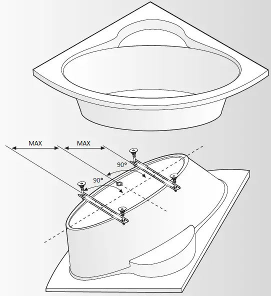 cersanit-Joanna-160x95-L-WA-JOANNA-160-L-Acrylic-Bathtub-fig-8