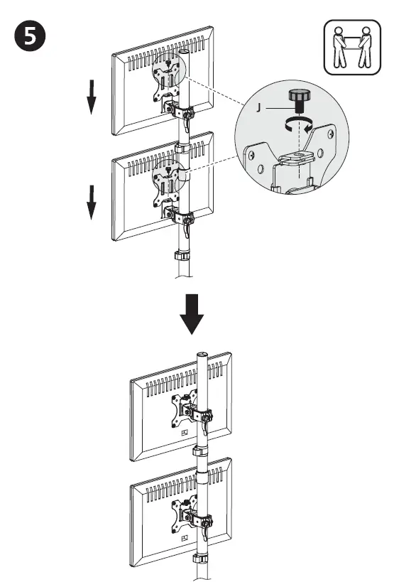 Kensington 1503308 Vertical Mounting Monitor Arm FIG (10)