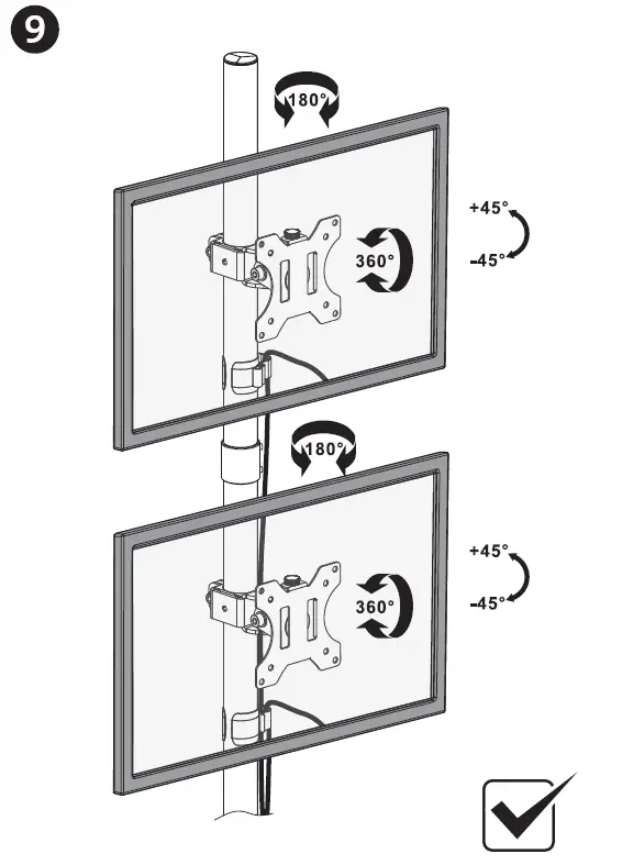 Kensington 1503308 Vertical Mounting Monitor Arm FIG (13)