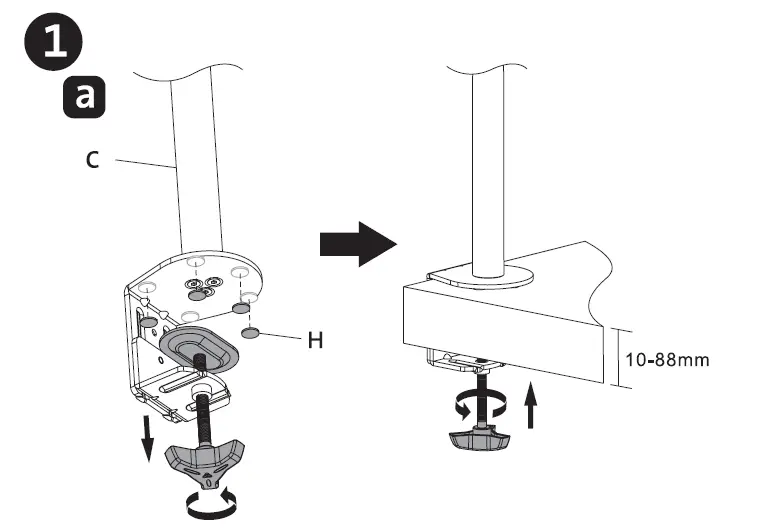 Kensington 1503308 Vertical Mounting Monitor Arm FIG (3)