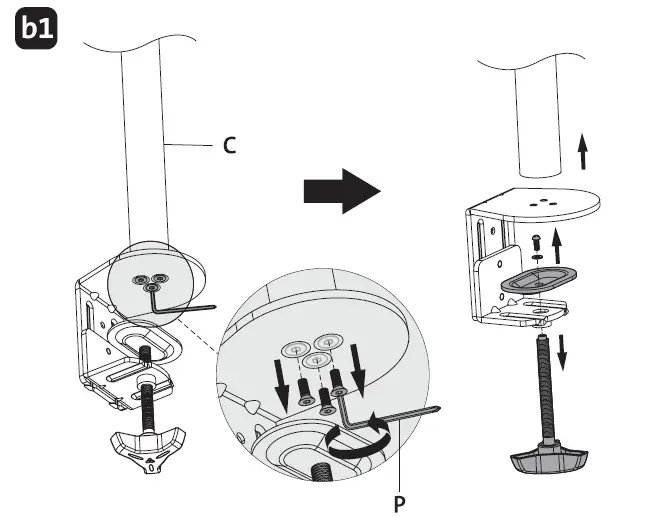 Kensington 1503308 Vertical Mounting Monitor Arm FIG (4)