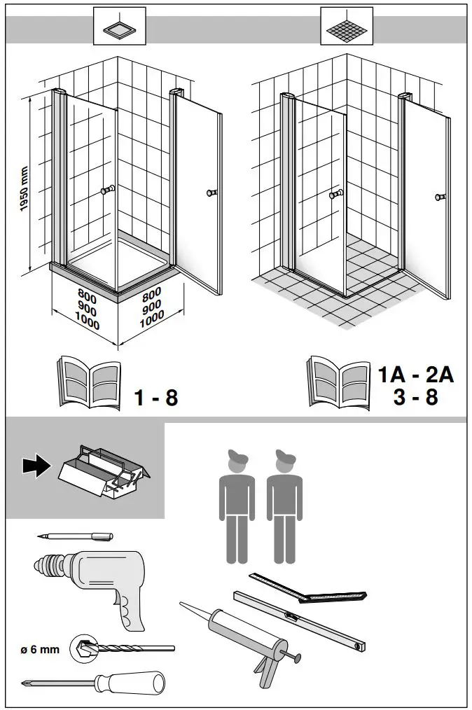 Gustavsberg DW8010SKA120W-61 Skandic RV 100 Rectangular Shower Instruction Manual - How to use