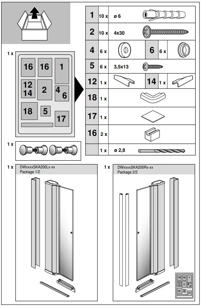 Gustavsberg DW8010SKA120W-61 Skandic RV 100 Rectangular Shower Instruction Manual - How to use