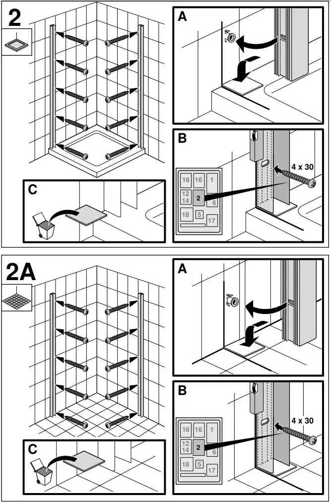 Gustavsberg DW8010SKA120W-61 Skandic RV 100 Rectangular Shower Instruction Manual - How to use