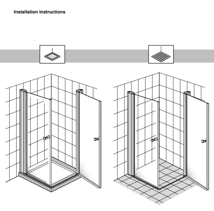Gustavsberg DW8010SKA120W-61 Skandic RV 100 Rectangular Shower Instruction Manual